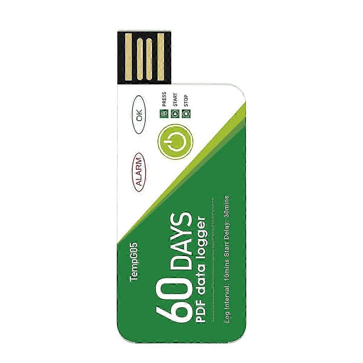 Digitaler Datenlogger Temperatursensor mit Alarm USB-Buchse