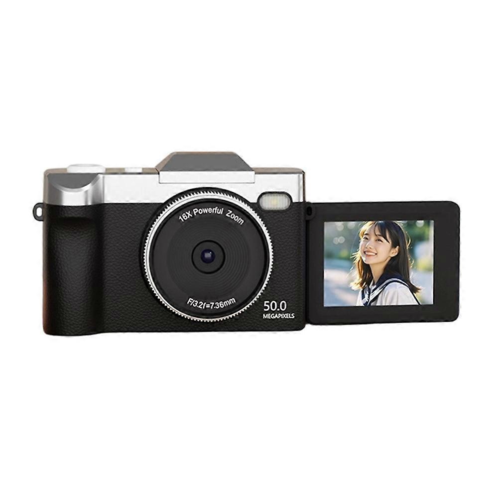 M27 2.4 Inch 180 Degree Flip Screen Digital Camera 16X Zoom Video Recording CCD, with 32GB Card + Card Reader