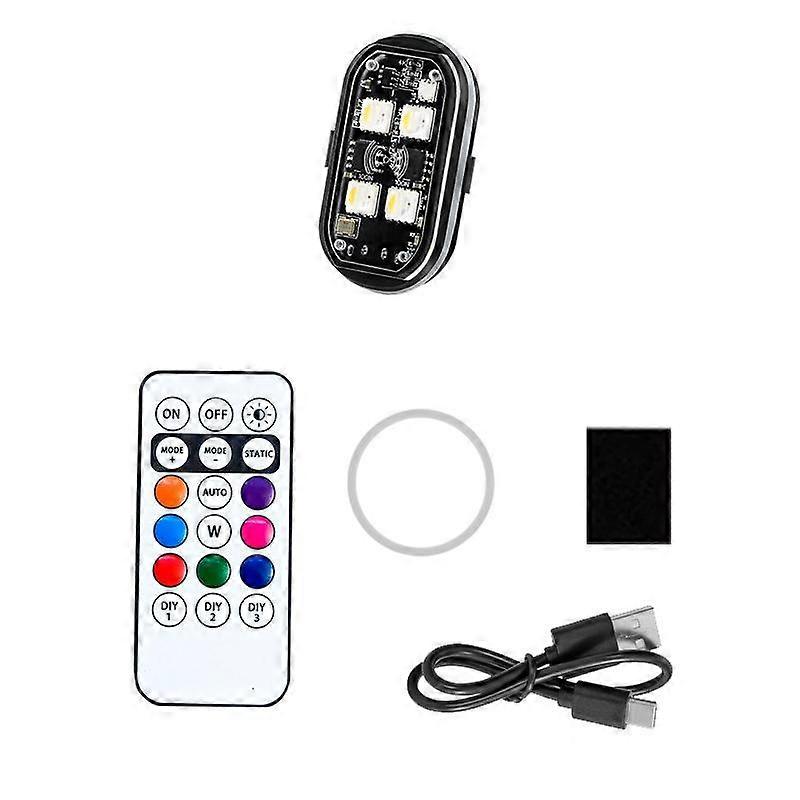 Wireless Remote-Controlled Motorcycle LED Flashing Taillight For Retrofitting