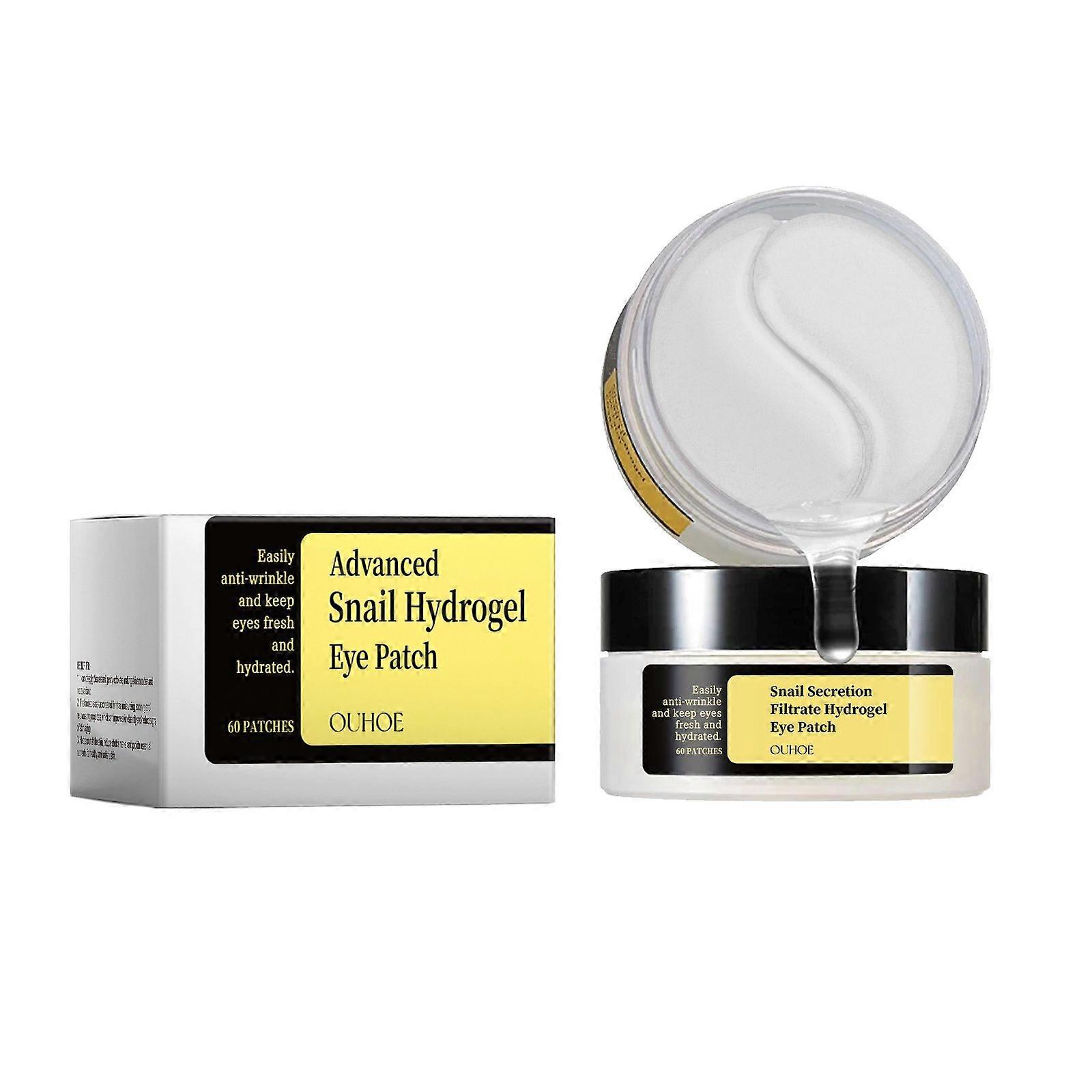 Ouhoe Snail Essence Eye Mask Moisturizes The Skin Around The Eyes, Hydrates, Tightens, Rejuvenates And Resists Wrinkles