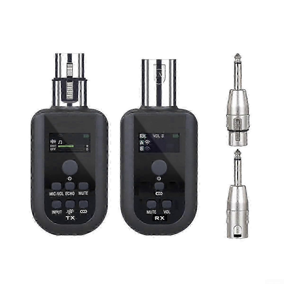 2 4GHz Microphone Wireless System XLR Adapter, 15ft Range For Live Events, Wireless Converter Set, One Drag One