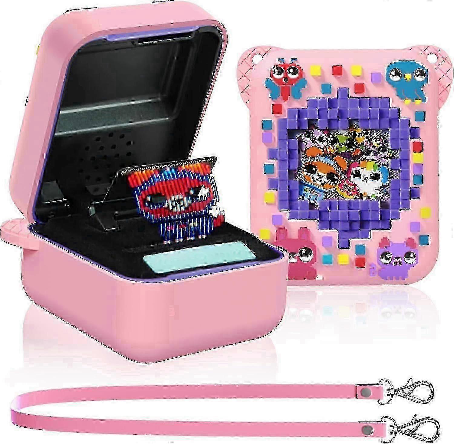 للعبة Bitzee التفاعلية الرقمية الأليفة سيليكون جراب ، كم واقي للجلد مع حبل ل Bitzee الالكترونية الالكترونية الأليفة الملحقات