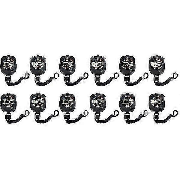 12 Pcs  Game Stopwatch Match Timer Electronic Watch Practical Training Timer Edition 1110