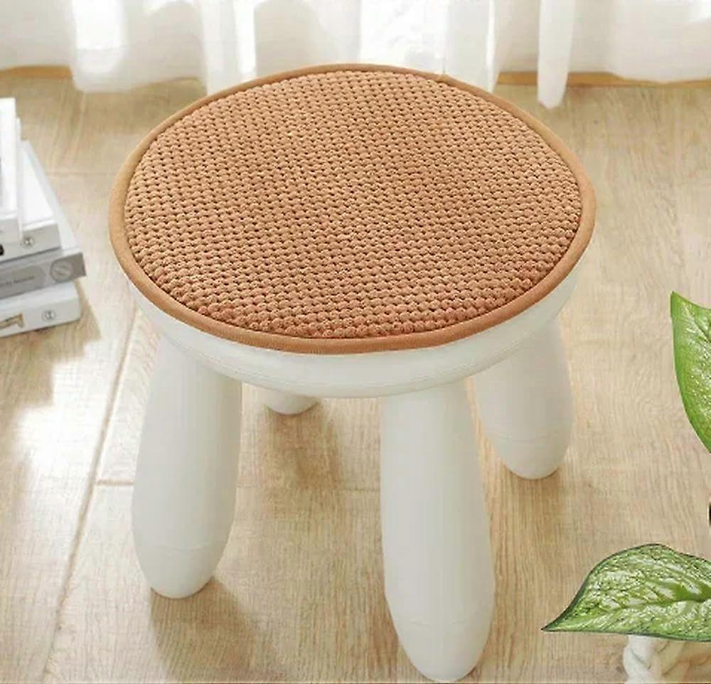 Solid Color Round Cushion Thickened NonSlip Chair Seat Cushion For Home Small Round Stool Dormitory Student Chair
