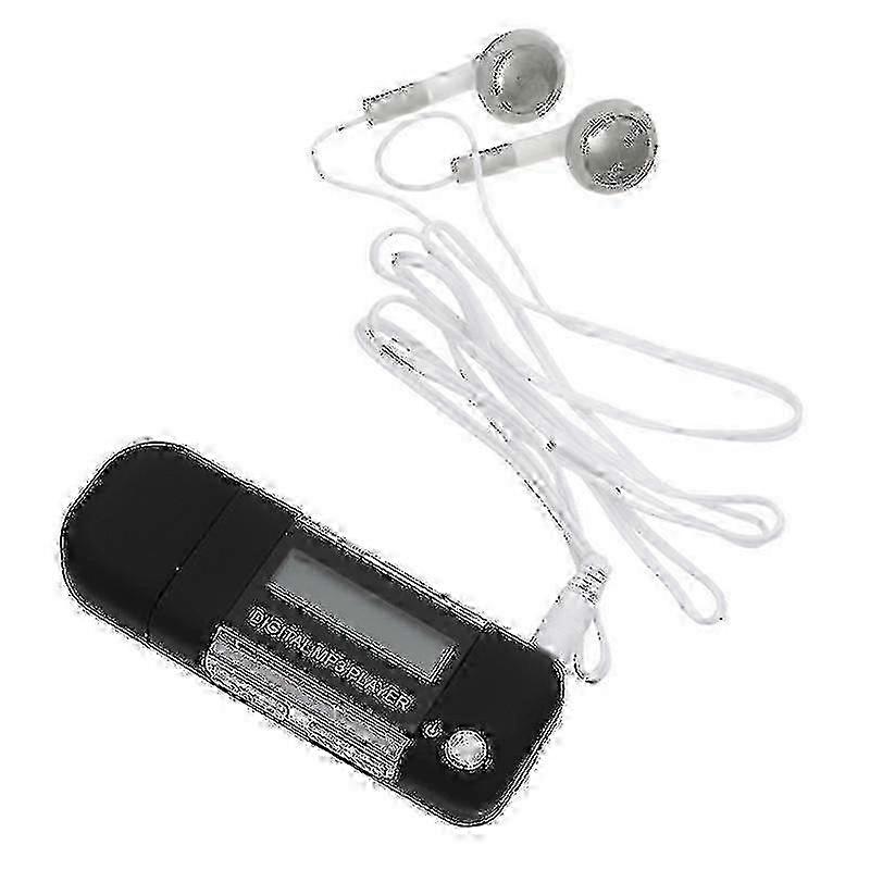 5X2.8cm Black Usb Drive Duplicators 1pc Audio Player Equipment Usb Player Display Screen Voice Recor