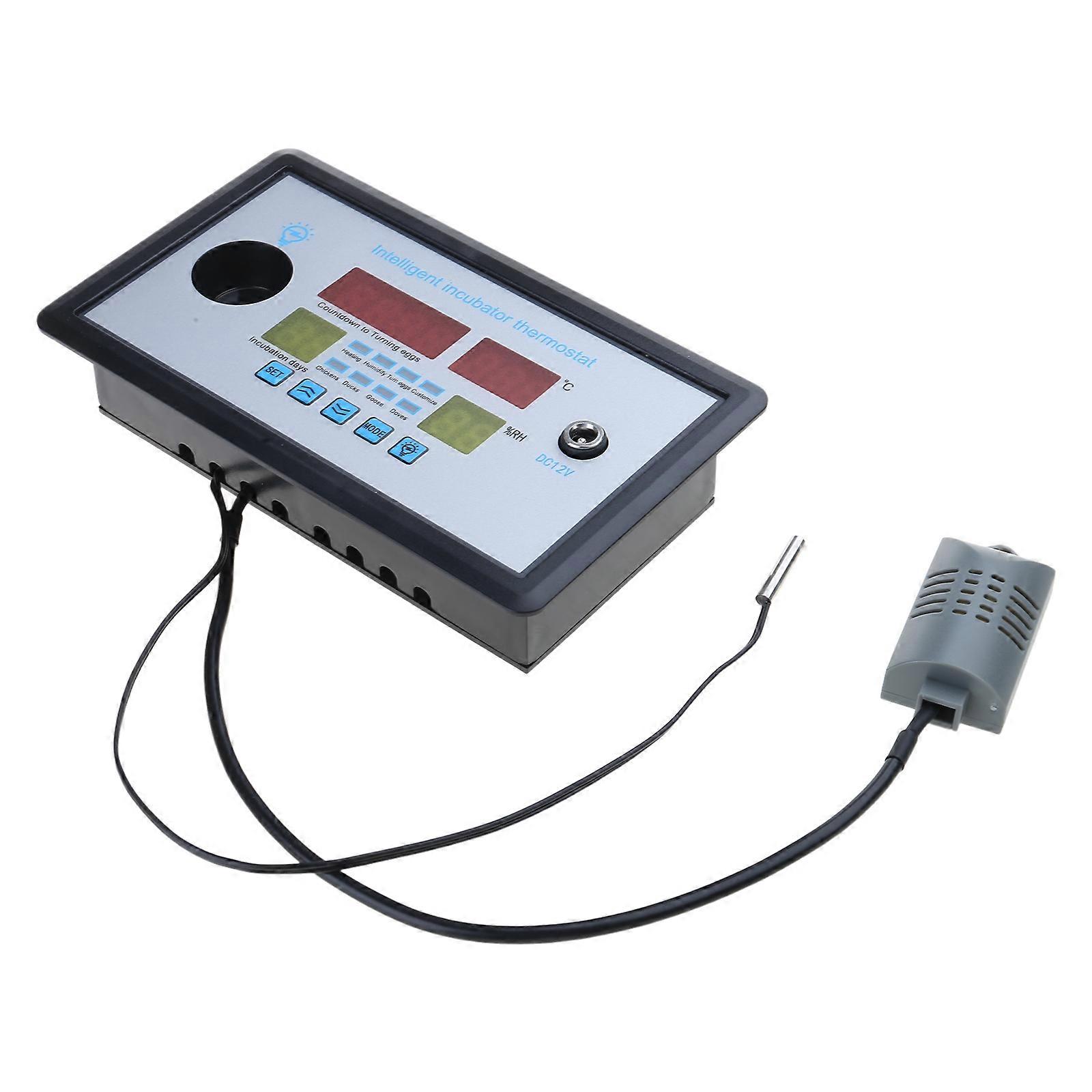 All-Purpose Digital Temperature Controller Centigrade Thermostat Humidity Controlling with Probe for Incubator Fridge Multicolor