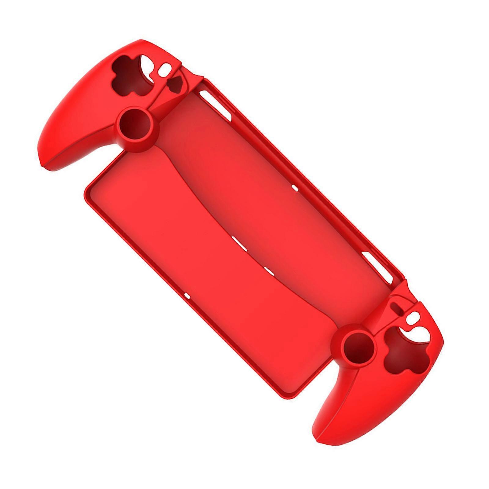 Protective Case for Console Soft Silicone Protective Skin Cover All-Around Protective Remote Player Accessories  Red
