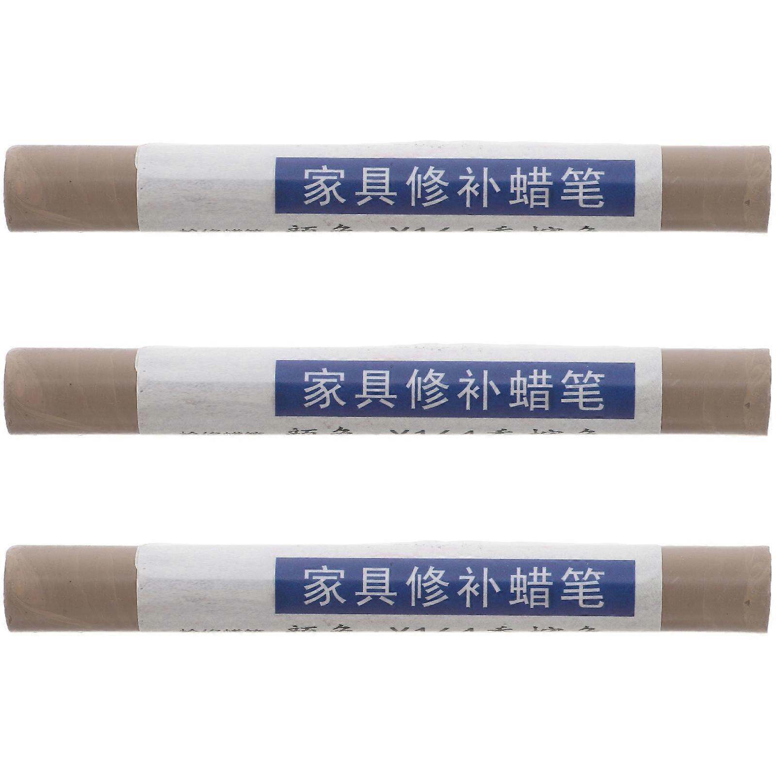 Wood Repair Wax Crayons For DIY Projects With Stick For Surface Damage Fix In 3Pcs Pack