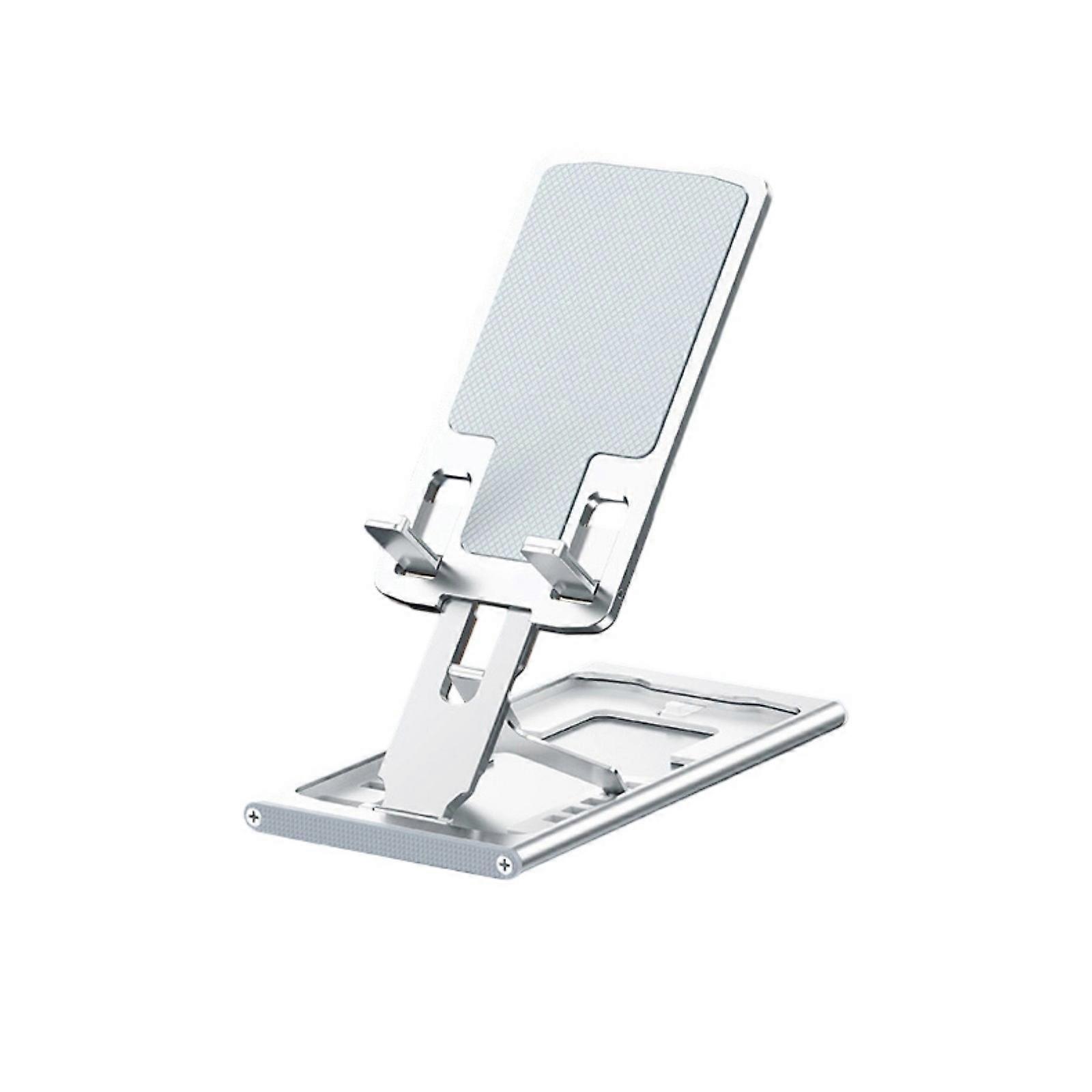 Cellphone Holder Angle Height Adjustable Holder Universal for Phone Tablet Foldable Support Stand Tabletop Phone Cradle  Silver