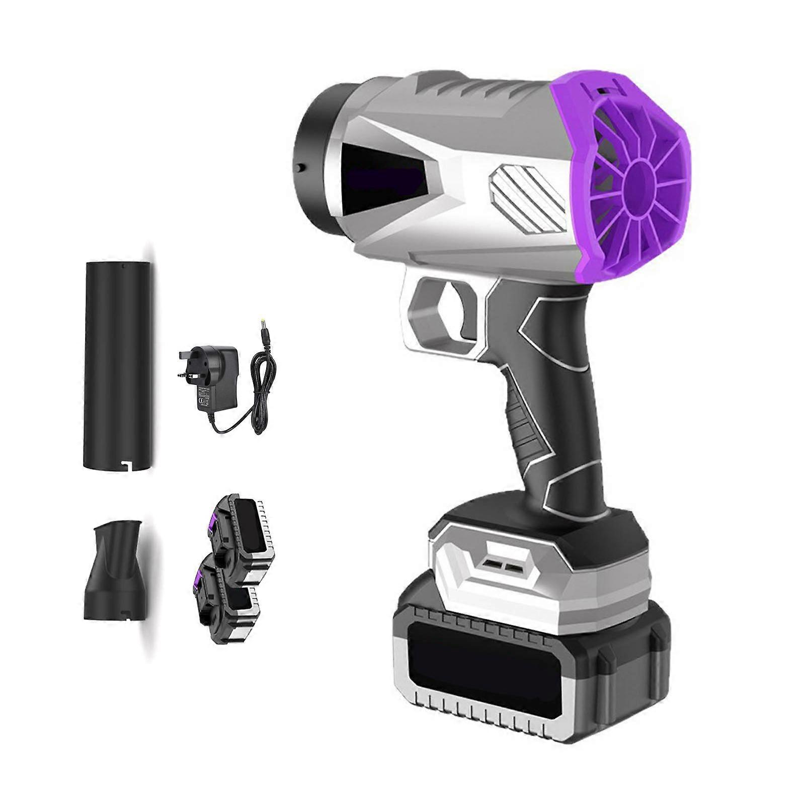 Compactly Electric Leaf Blower with High Capacity Battery for Effortlessly Garage Patio Cleaning MultiSurface Application Multicolor