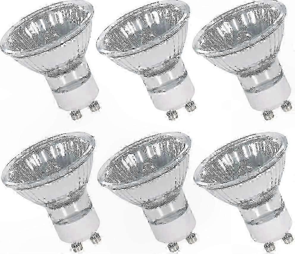 GU10 50W dimmable halogen bulbs 6-pack 230V spotlights ceiling
