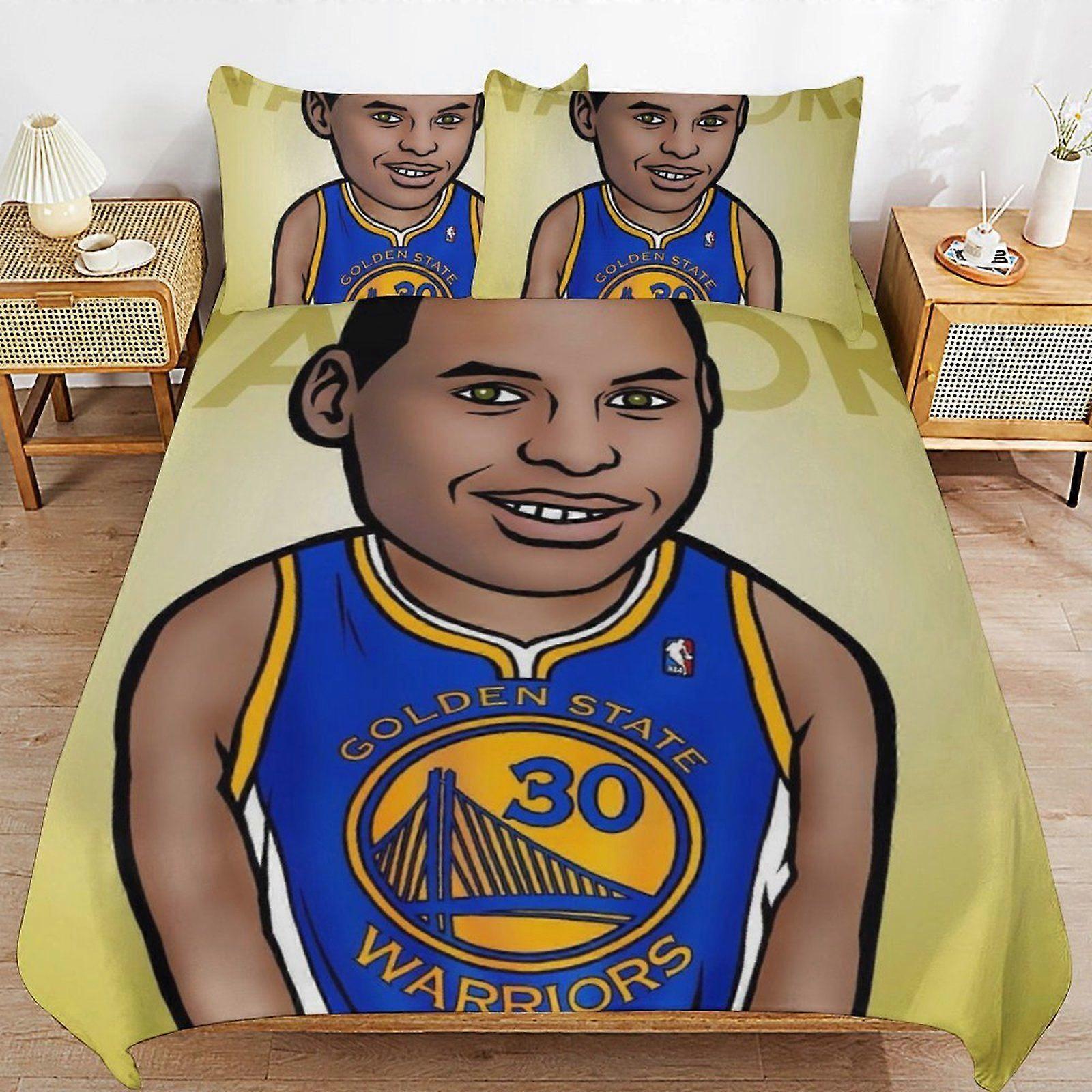 y126 Stephen Curry Consistent Soft Layer Machine Wash Safe Threaded Finish Duvet Cover Sets Comfortable Bedding v126