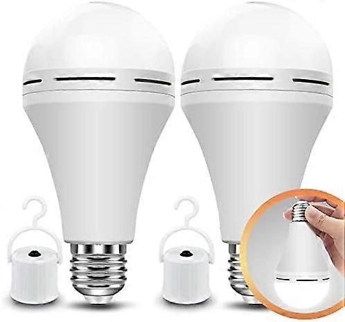 Neporal Rechargeable Light Bulbs Battery Operated Powered Backup Light Bulb, 15W 80W Equivalent 6000K 1200mAh, Emergency Light Bulb for Lamp Camping W