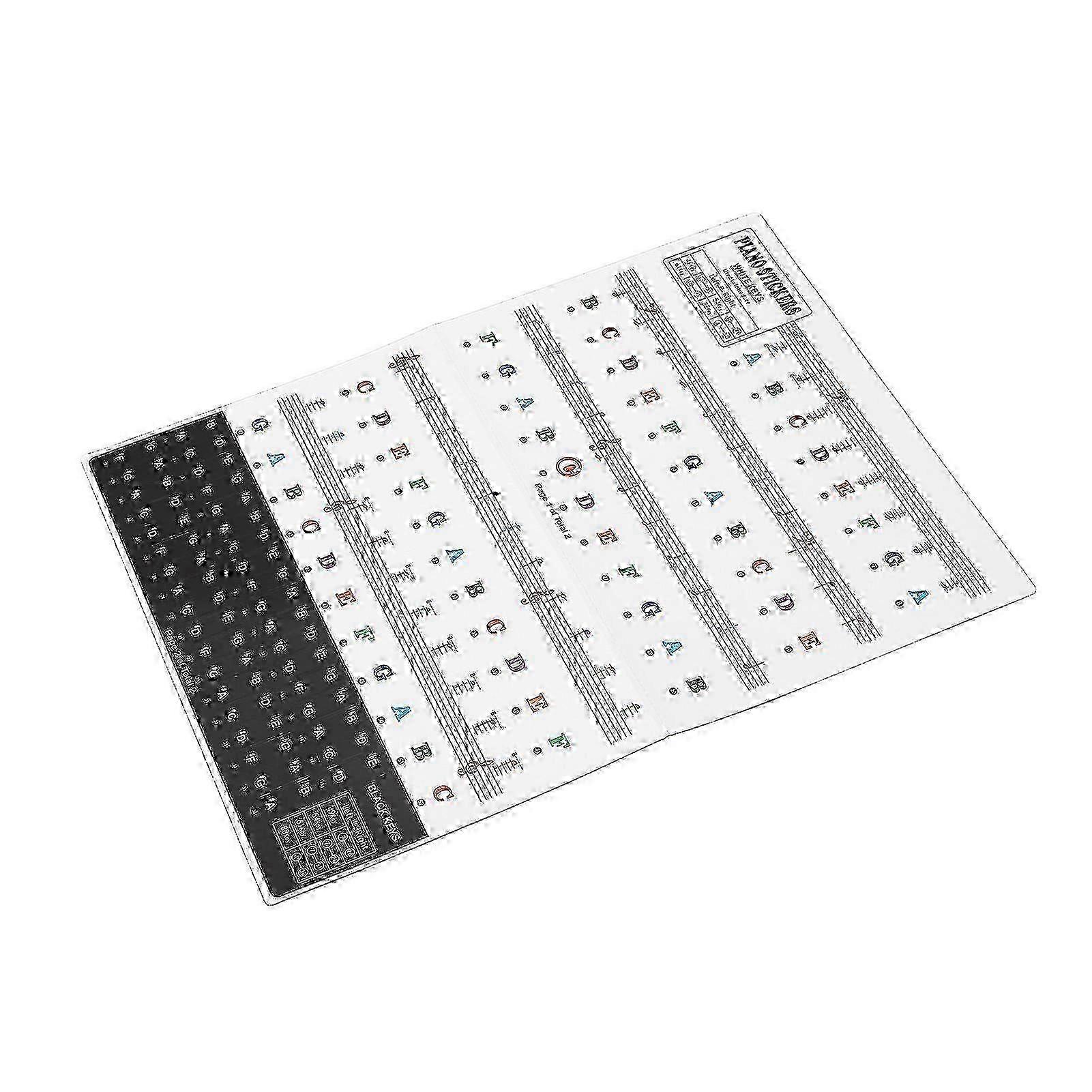 Removable Piano Keyboard Stickers for 88/61/54/49 Keys - Beginner & Kids Learning Aid