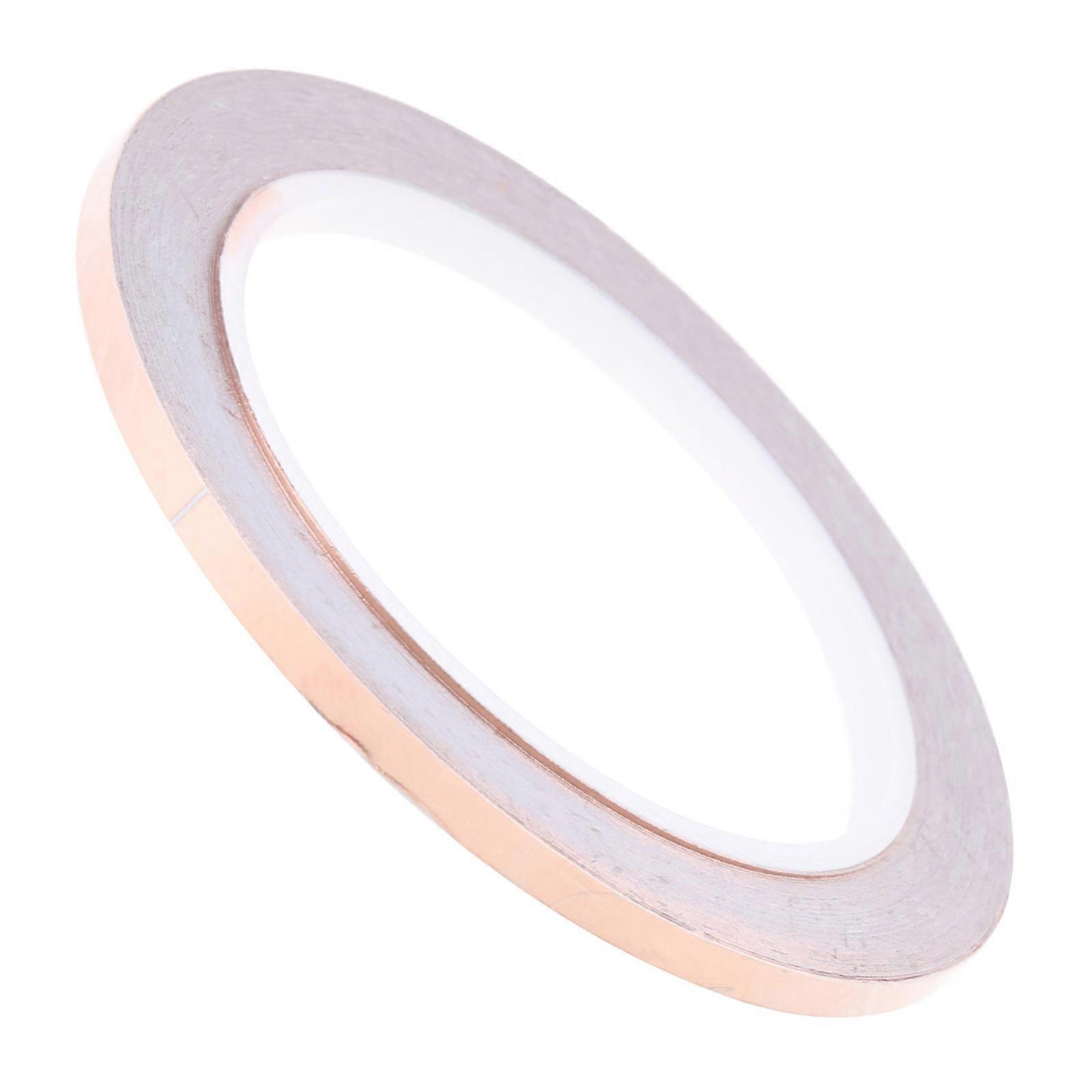 Copper Foil Tape Single-Sided Conductive Adhesive for Crafts EMI Shielding Grounding Glue for PDA PDP 4mm/5mm/8mm/10mm Multicolor