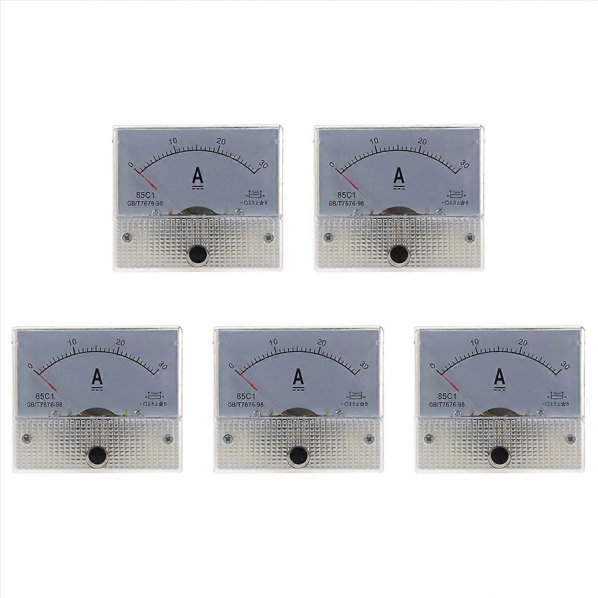 5X 85C1 Analog Current Panel Meter DC 30A AMP Ammeter