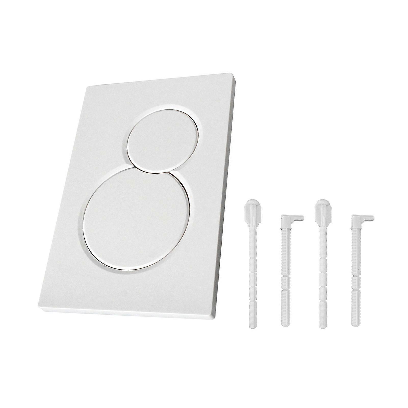 Double Flush Toilet Cistern Actuator Plate Easy to Install Actuator Plate Replacement Actuator Plate for Geberit Sigma01  White