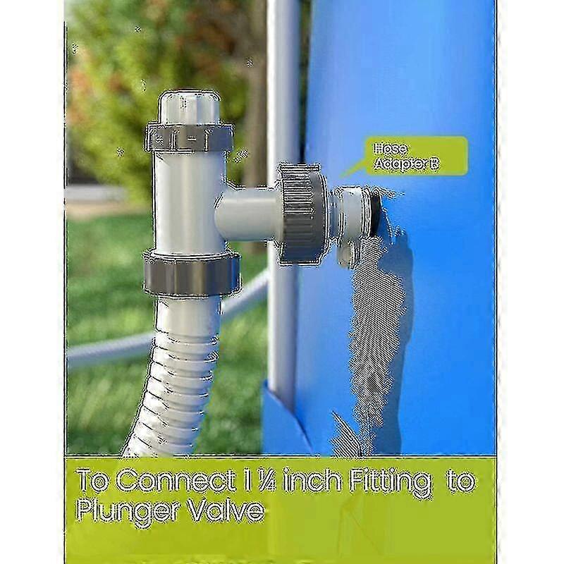 2-teiliges Adapterset für Filterpumpe (32 - 38 mm)