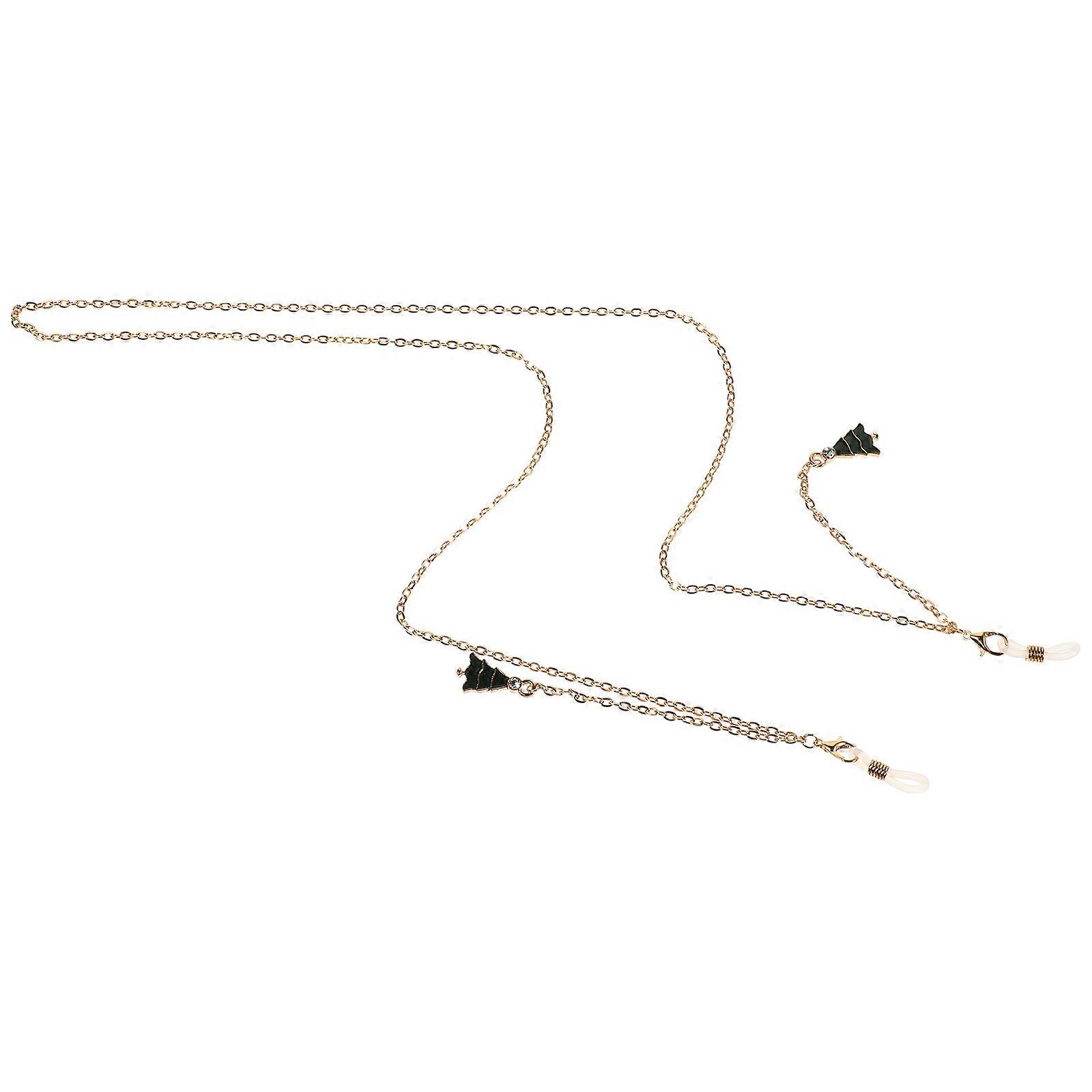 Assorted Color Metal Eyeglass Chain for Decor 1Pair with Chic Tassel Design