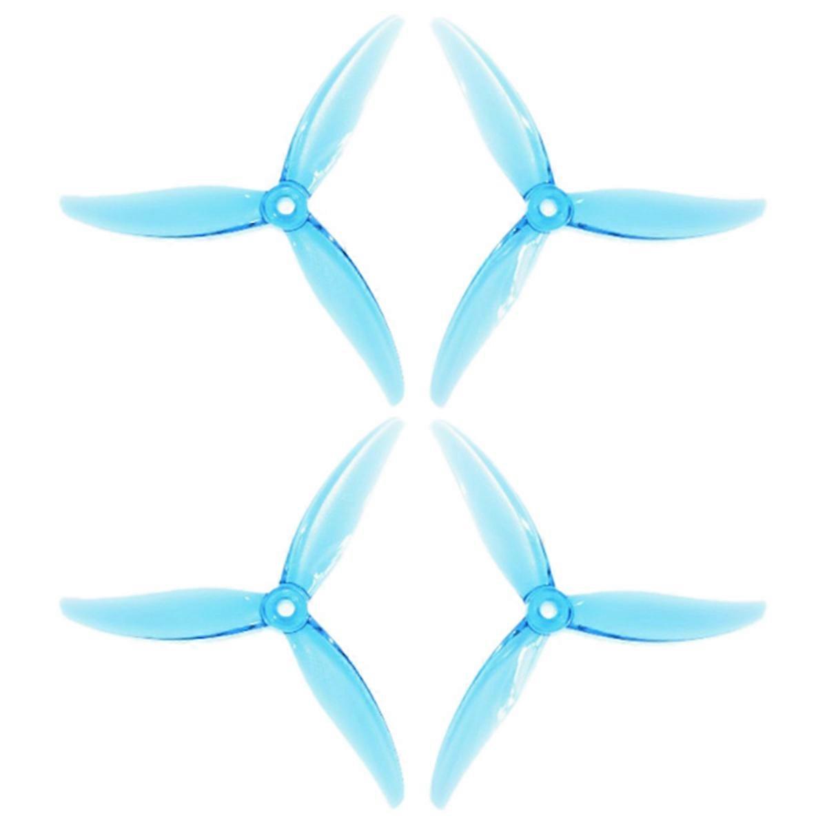 4Pcs MCK 3-Blade PC Propeller 5.1 Inch 2CW+2CCW Drone Propeller for FPV Freestyle Juicy Sbang Drones DIY Parts Blue