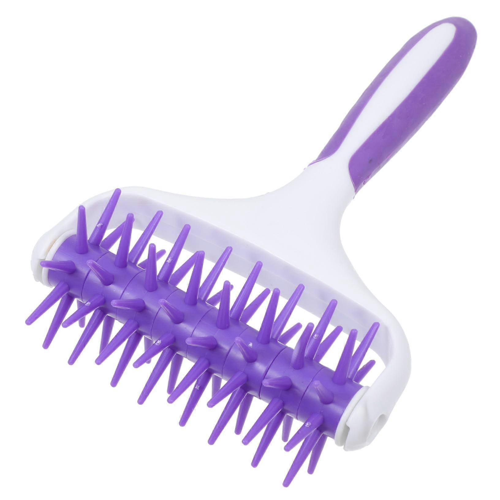 Pizza Dough Roller Docker with Ergonomic Handle for Bubble Baking in Home Kitchen or Bakery