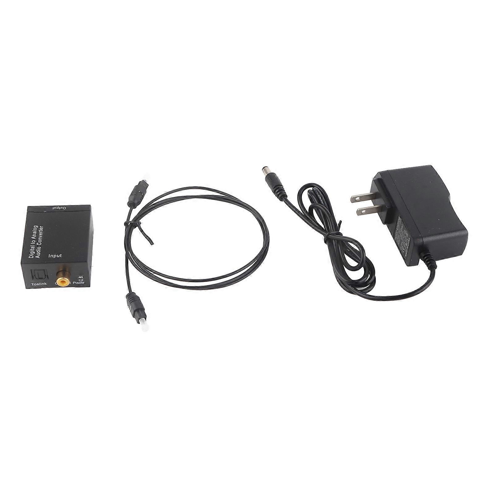 Digital to Analog Coaxial o Converter Optical Decoder Plug and Play 5V2A