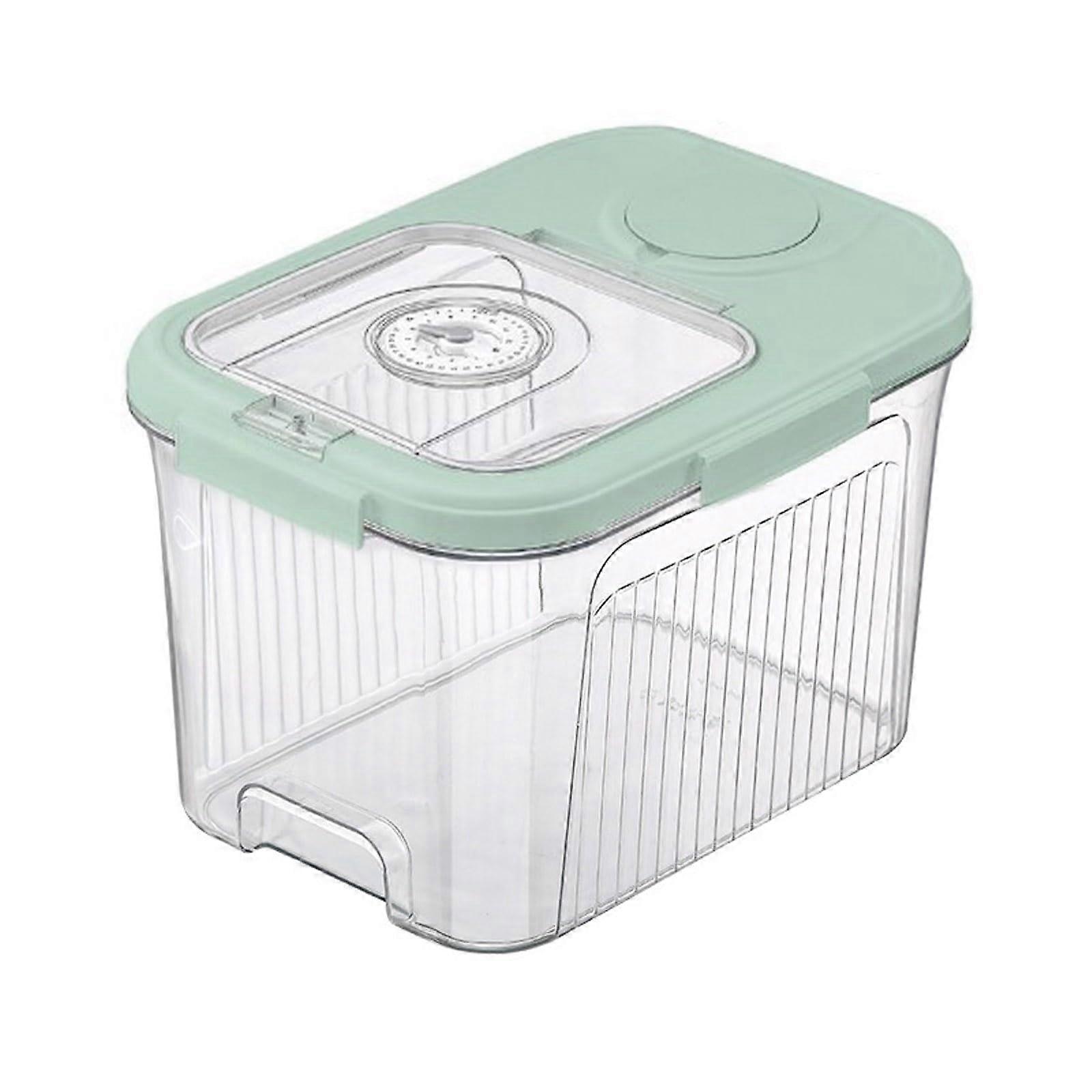 Rice Storage Container with Clear Large Window, Moistureproof Grain Bin for Kitchen and Pantry