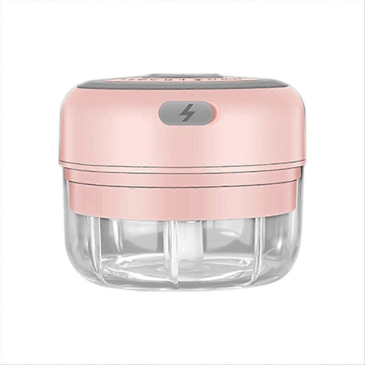 Electric Garlic Masher Mini Chopper Ginger Masher Machine Pink