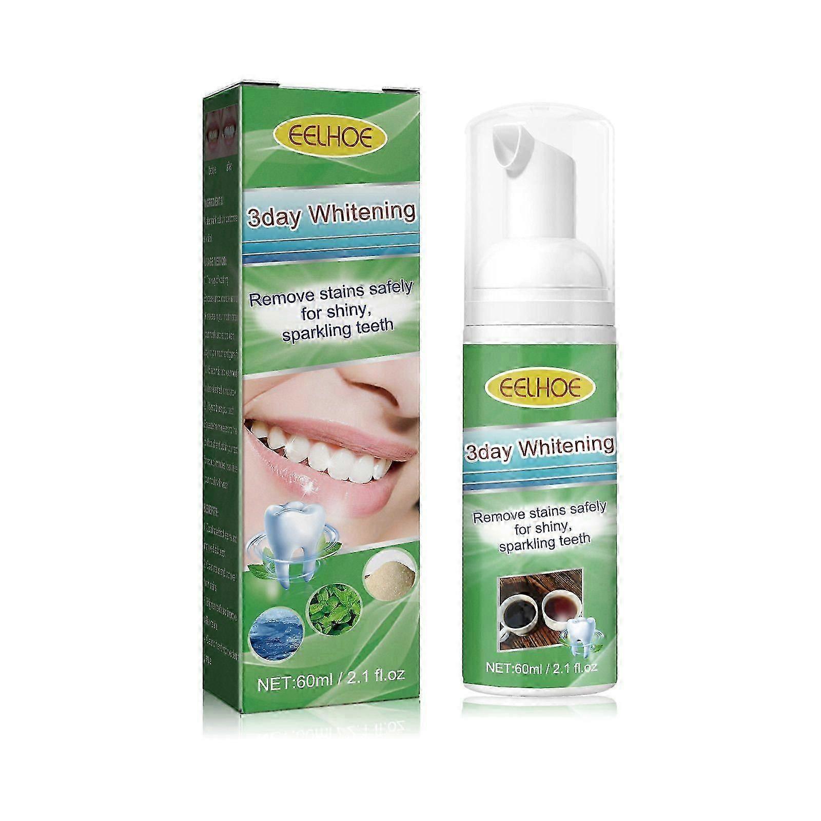whitening dental mousse contains sorbitol and mint