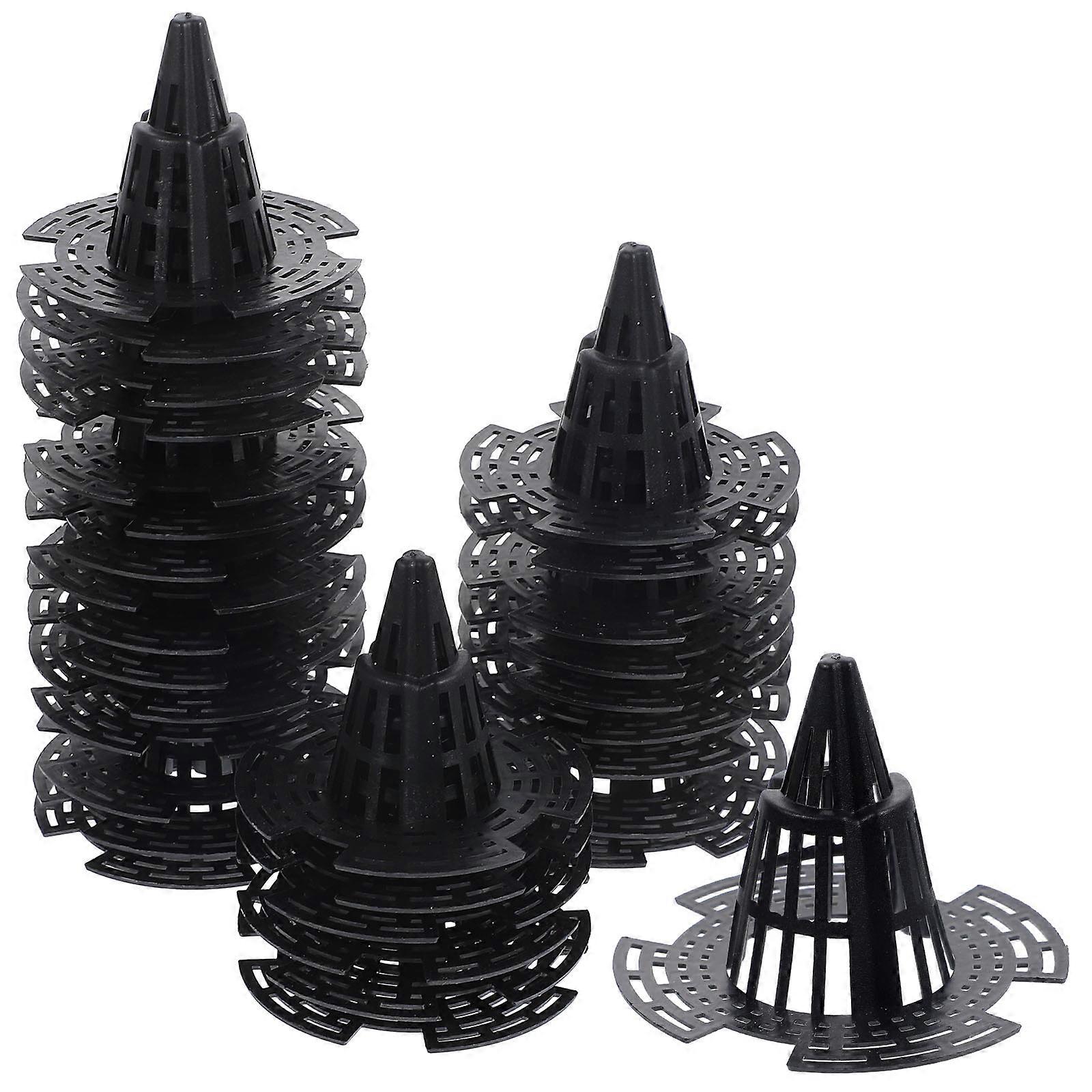 Flowerpot Bottom Cushions Planter Inserts Cone Mesh Pads for Drainage 60Pcs