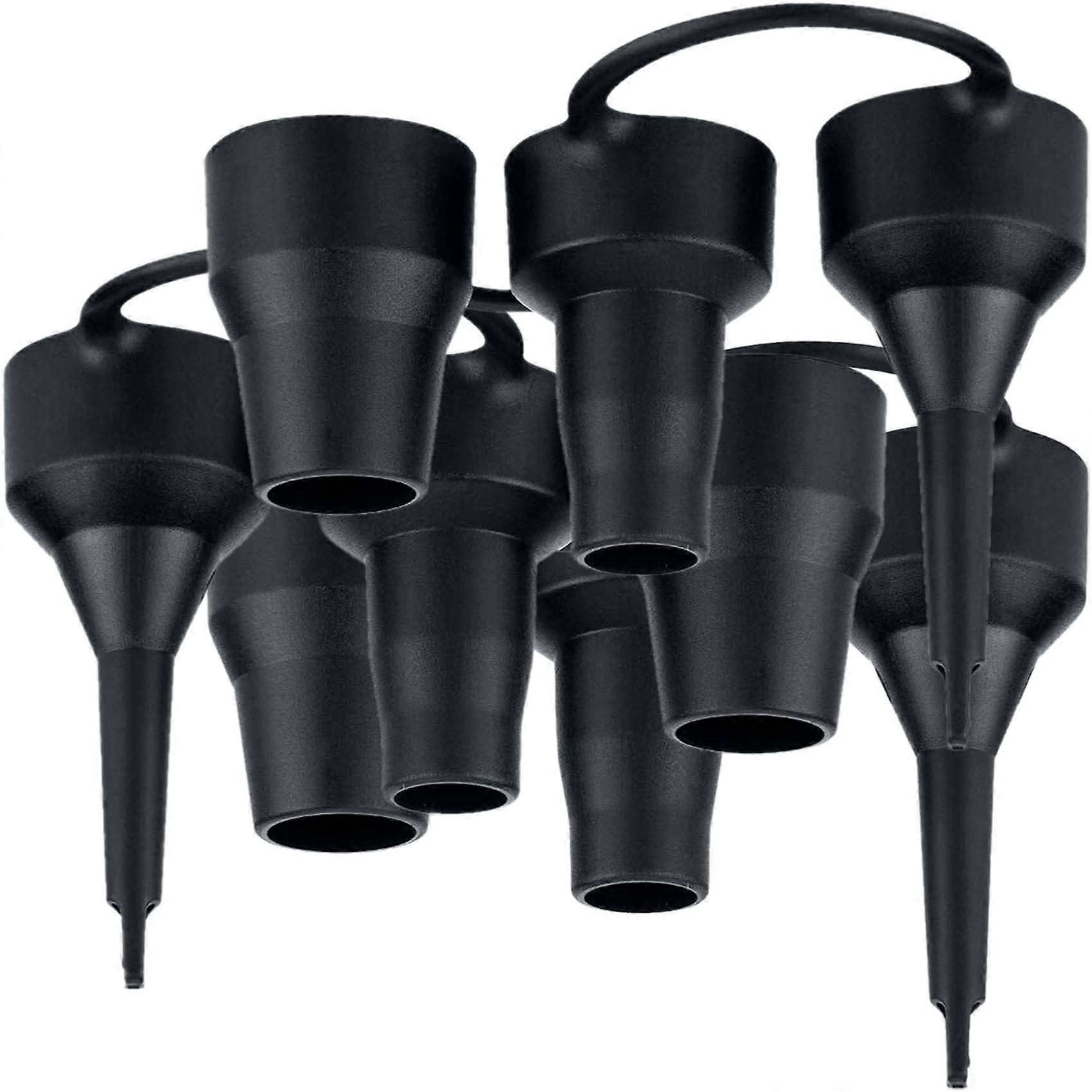 Air Pump Nozzle Set 3 Sizes, Plastic Inflatable Pump Adapters for Mattress, Pool Floats, Black