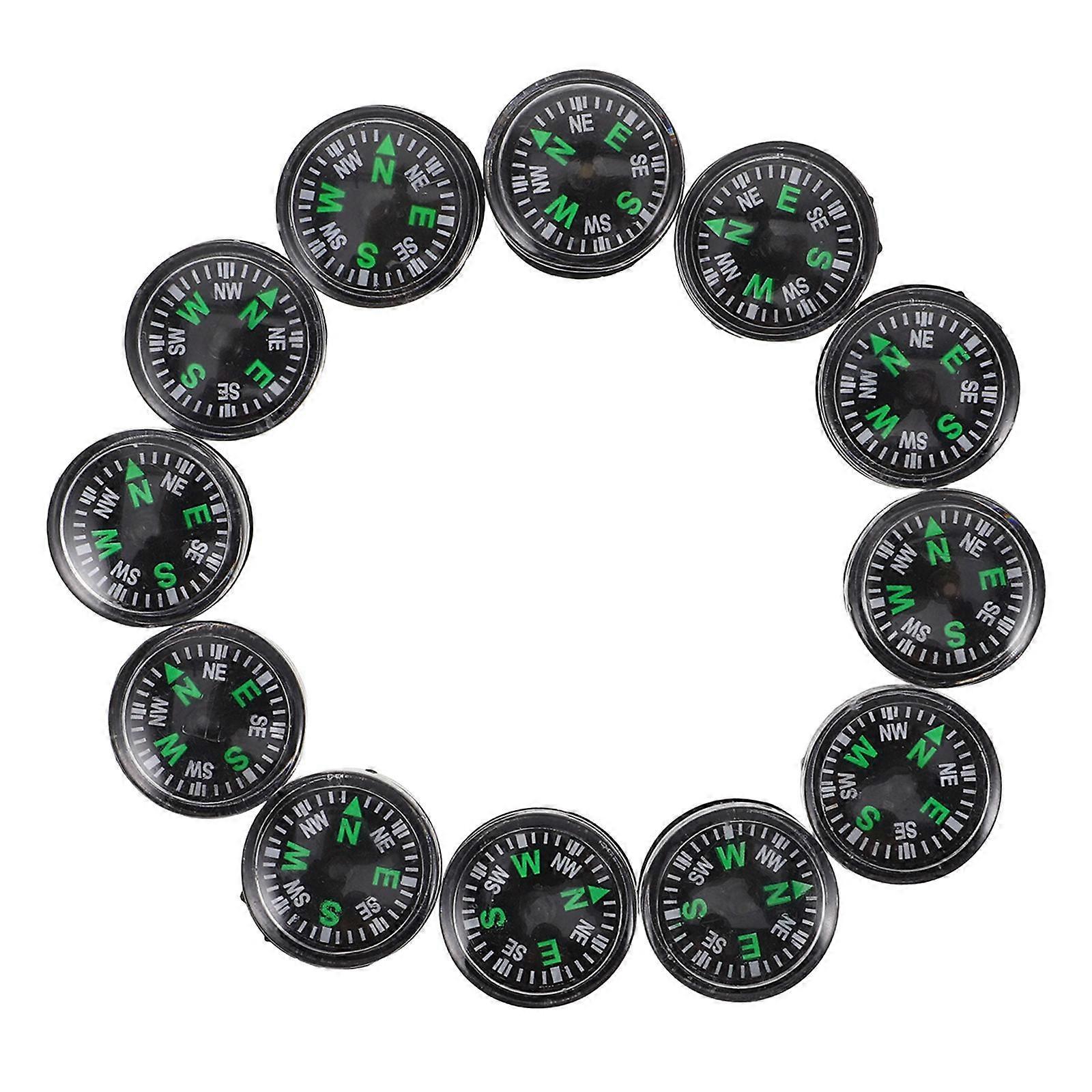 Outdoor Compass Plastic Compass for Hiking with 12Pcs for Accurate Direction