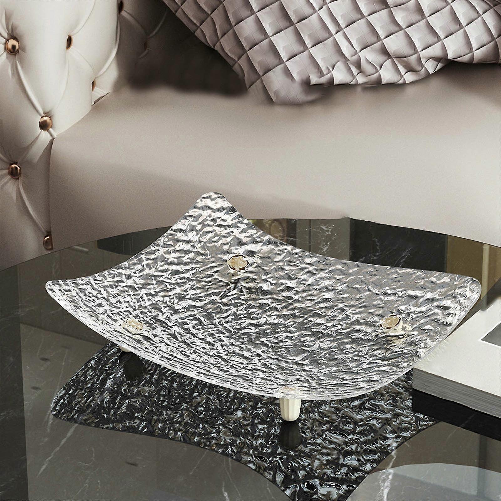 VALSEEL Kitchen Clearance Fruit Glacier Pattern Fruit Coffee Table Dry Fruit Snack Display Tray