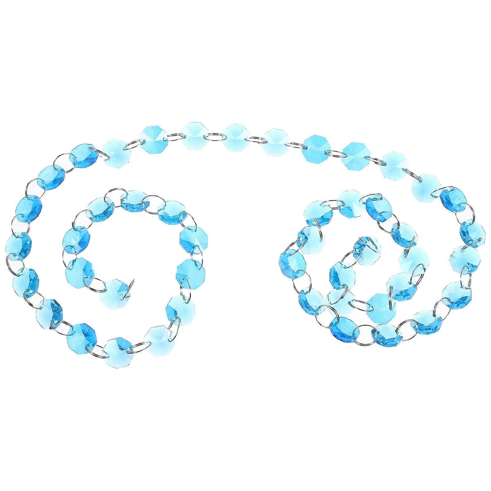 Beads String Octagon Beads Strand Ornament for Decor