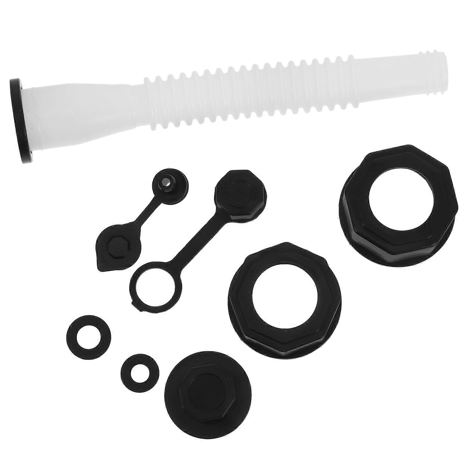 Can Nozzle Replacement Kit for Secure Fuel Spout 2Sets White Durable