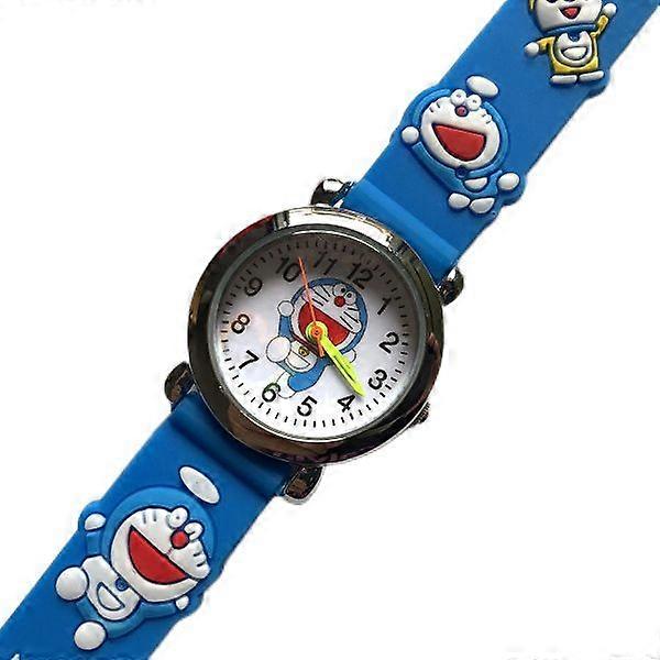 Montre électronique Doraemon, style créatif, avec ruban adhésif décoratif, pour garçons et filles.