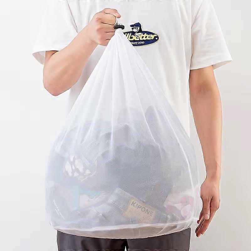 Mesh Laundry Bag Heavy Duty with Drawstring Closure for Delicates and Sweaters 40x50cm