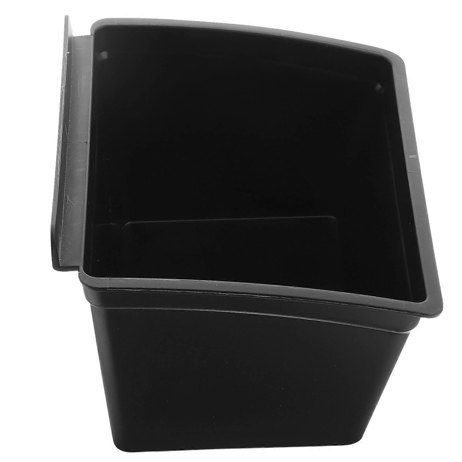 Plastic Slat Wall Storage Bin Desk Organizer for Storage Use Black