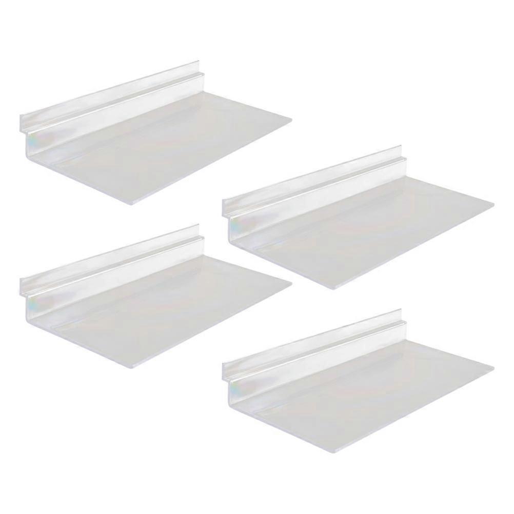 Transparent Retail Display Shelf for Shoe Wall Storage 4Pcs Set