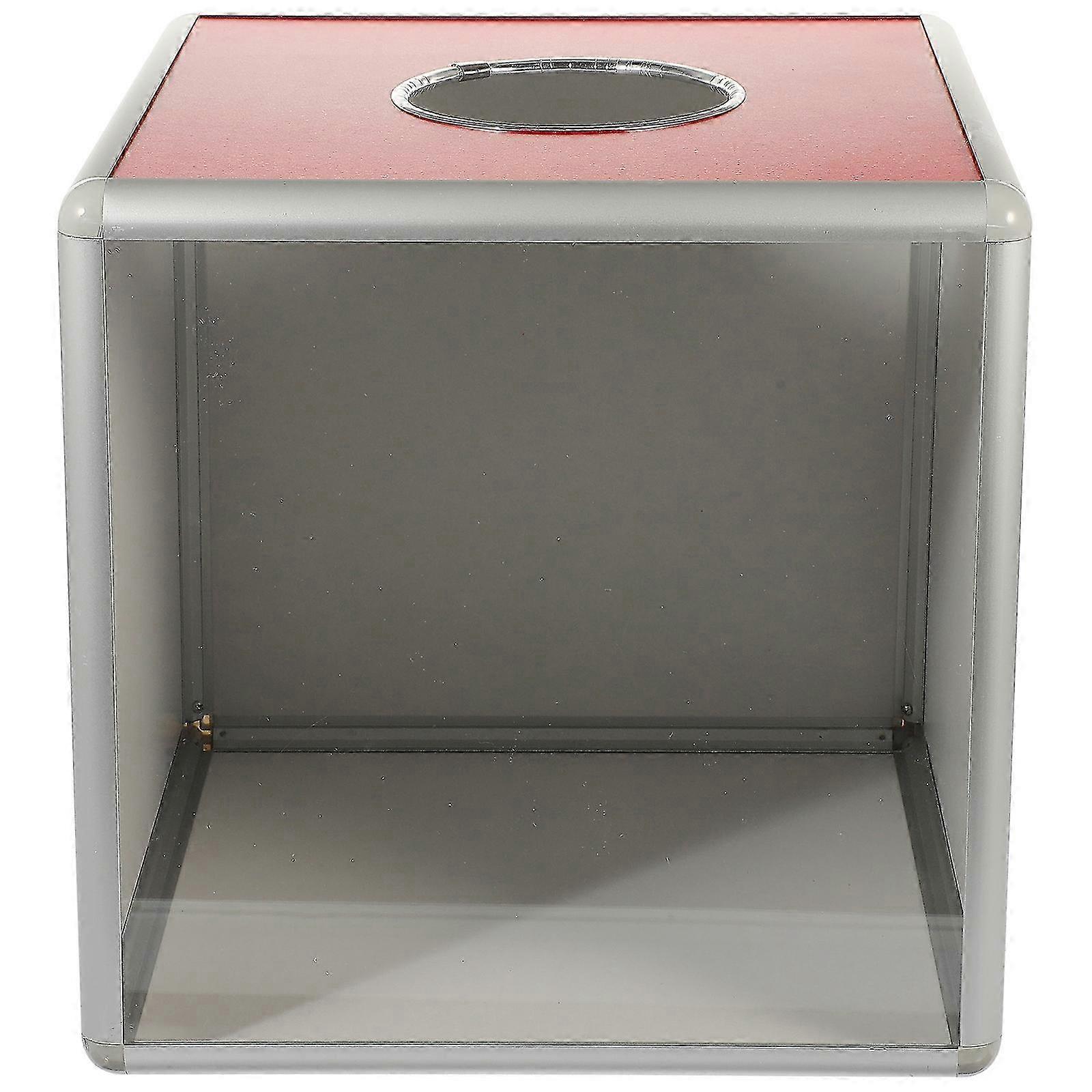 Multi-function Ballot Box Transparent Donation Box Meeting Lottery Box Raffle Accessory 25-26