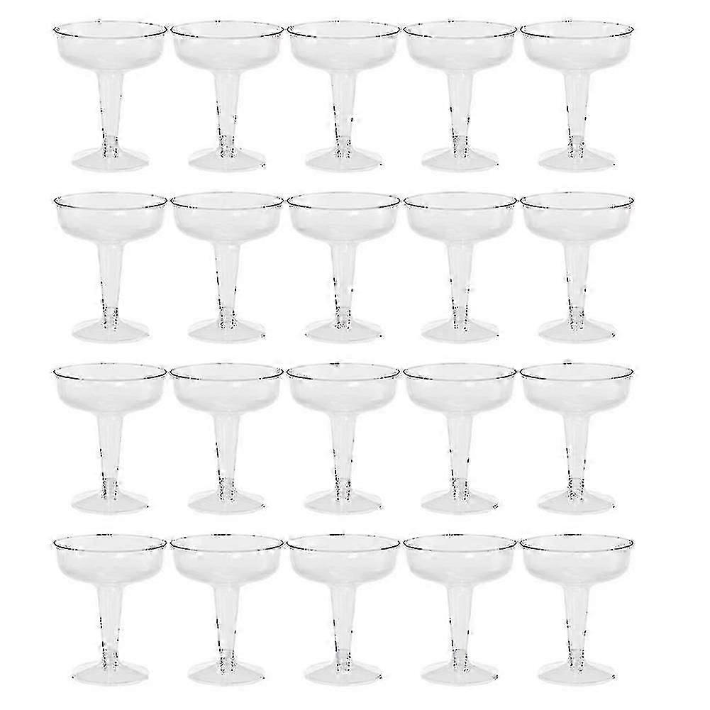 20pcs Clear Plastic Champagne Glasses For Parties Clear Plastic Cup