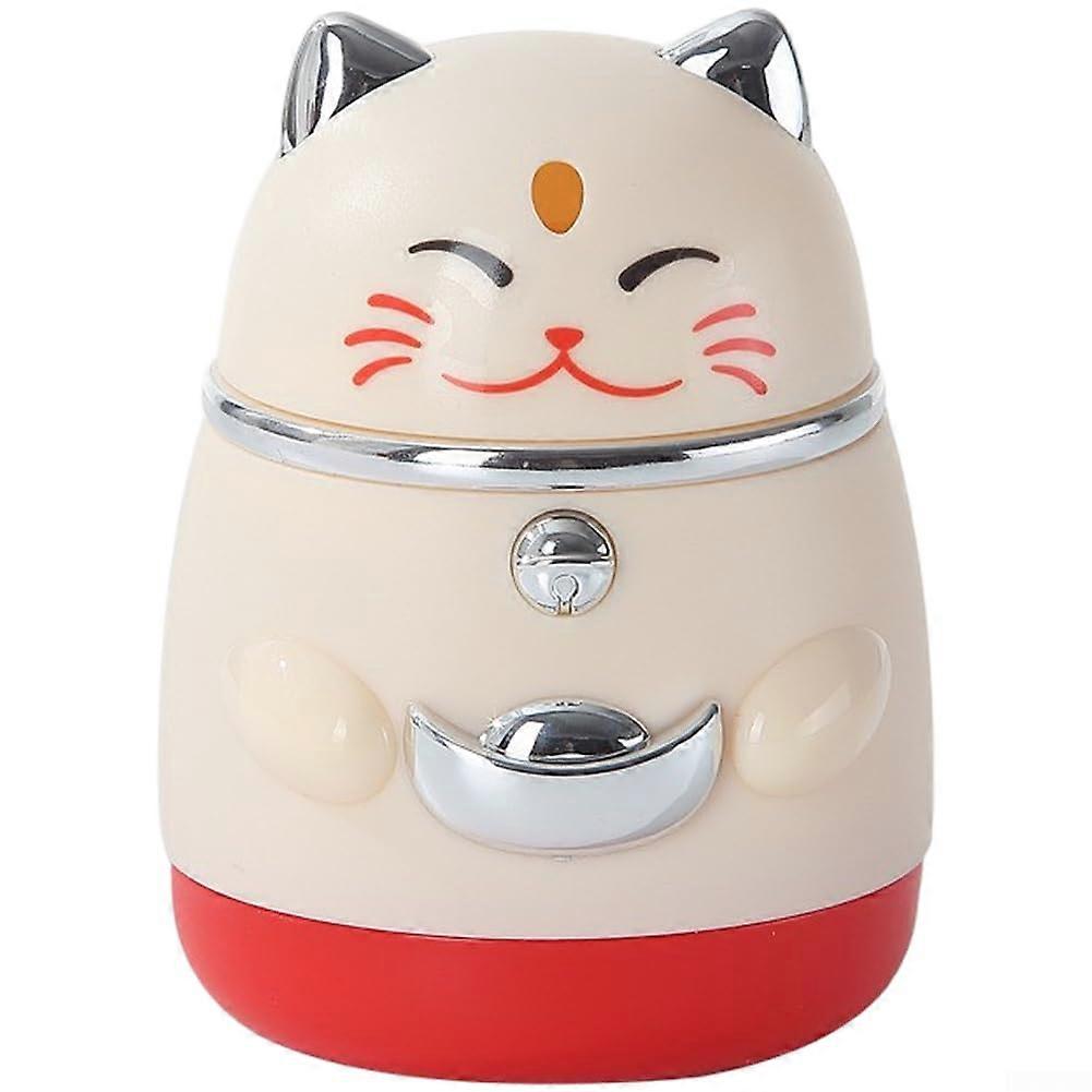 Automatic Rabbit Toothpick Dispenser with Cute Design for Kitchen Table, Hygienic Single Release, White