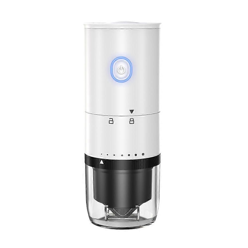 Electric Coffee Grinder with 7Speed Adjustable Settings, Ceramic Burr, OneTouch Operation, Detachable Filter