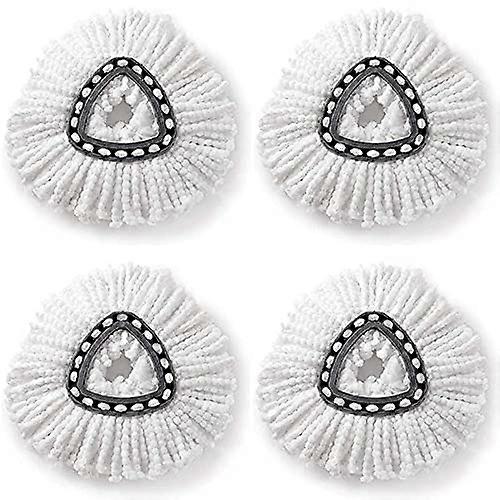 4 Pack Spin Mop Replacement Heads Compatible with OCedar, Durable Microfiber Refills for Easy Cleaning