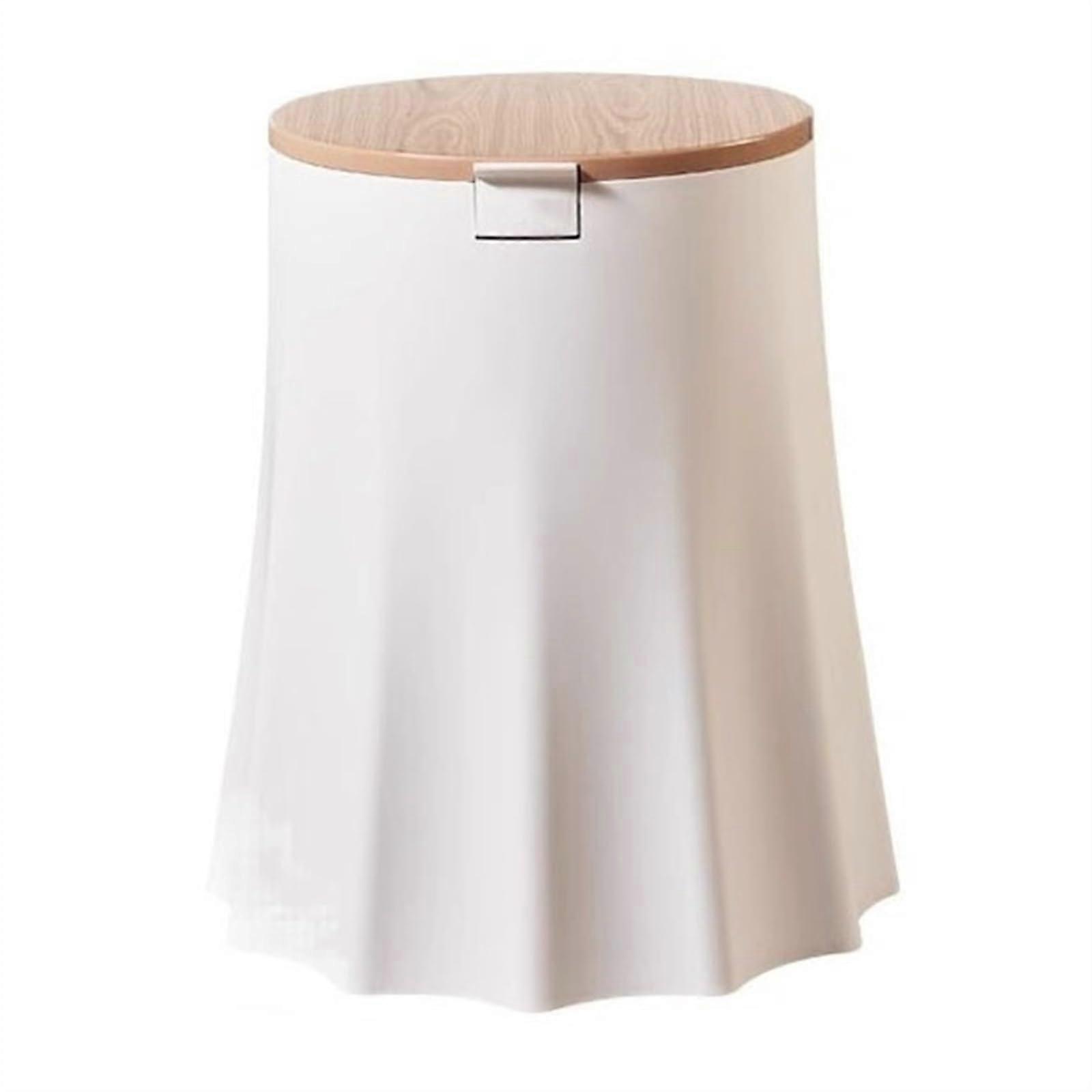 Modern Trash Can 10L Press  OdorLocking Lid Tree Stump Design Plastic Waste Bin for Kitchen Bathroom