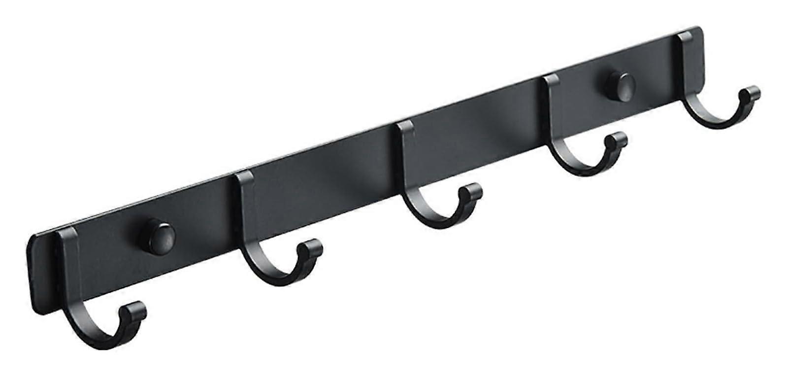 Space Aluminium Bathroom Towel Rack with Wall Mounted Coat Hooks for SpaceSaving MultiPurpose Hanging