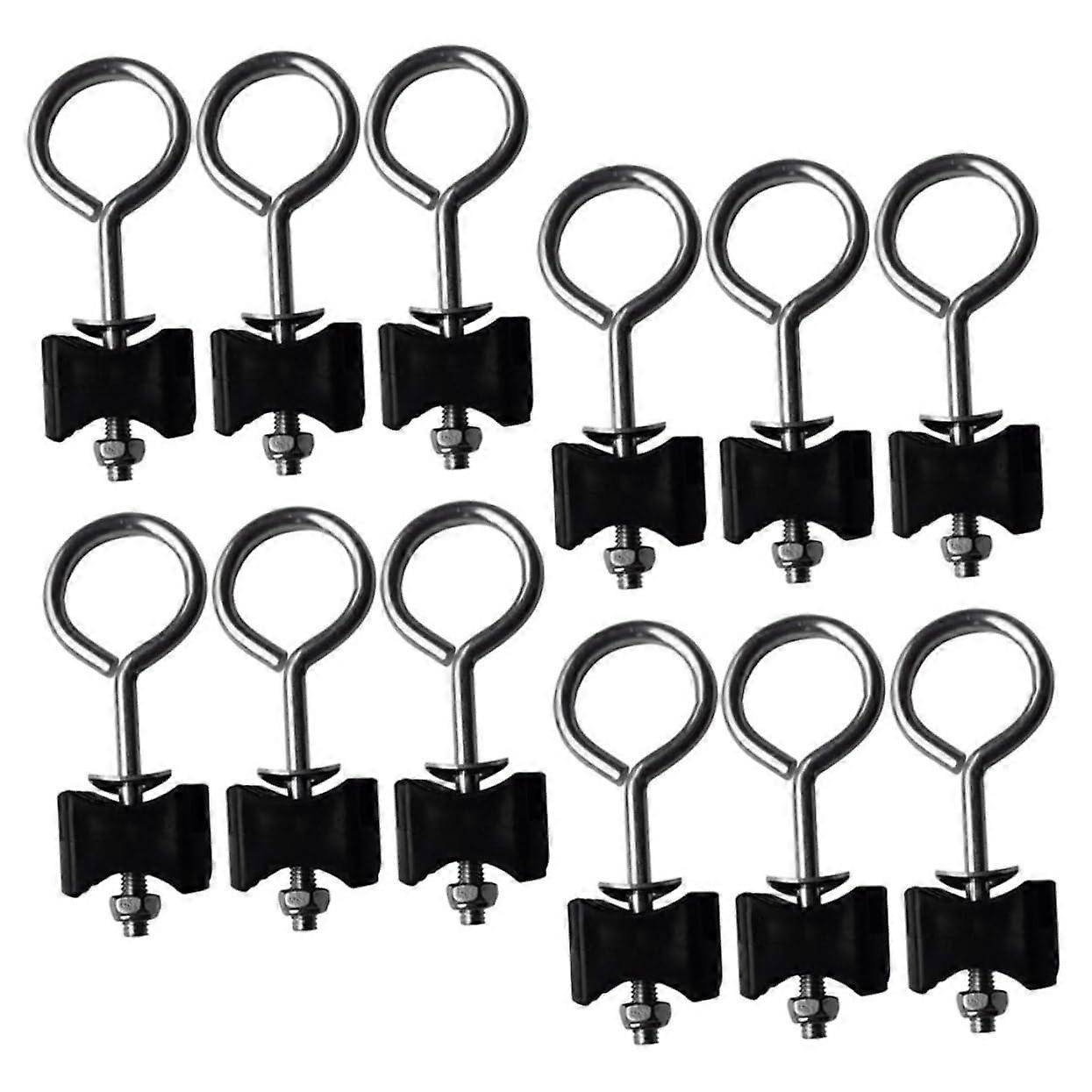 12 Sets Trampoline  Kit with Durable Galvanized Steel Screws for Enhanced Stability