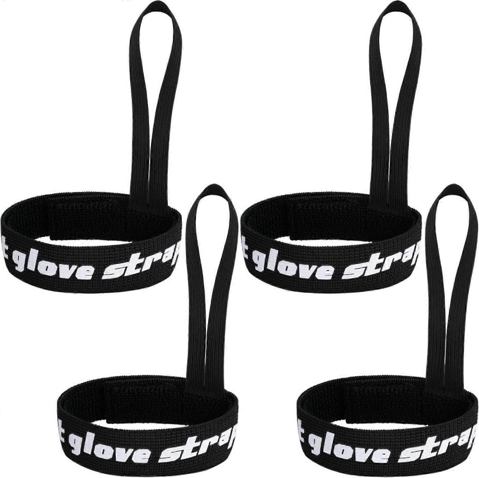 4pcs Adjustable Ski Glove Straps Set, Elastic Retainers with Secure Attachment for Skiing Snowboarding