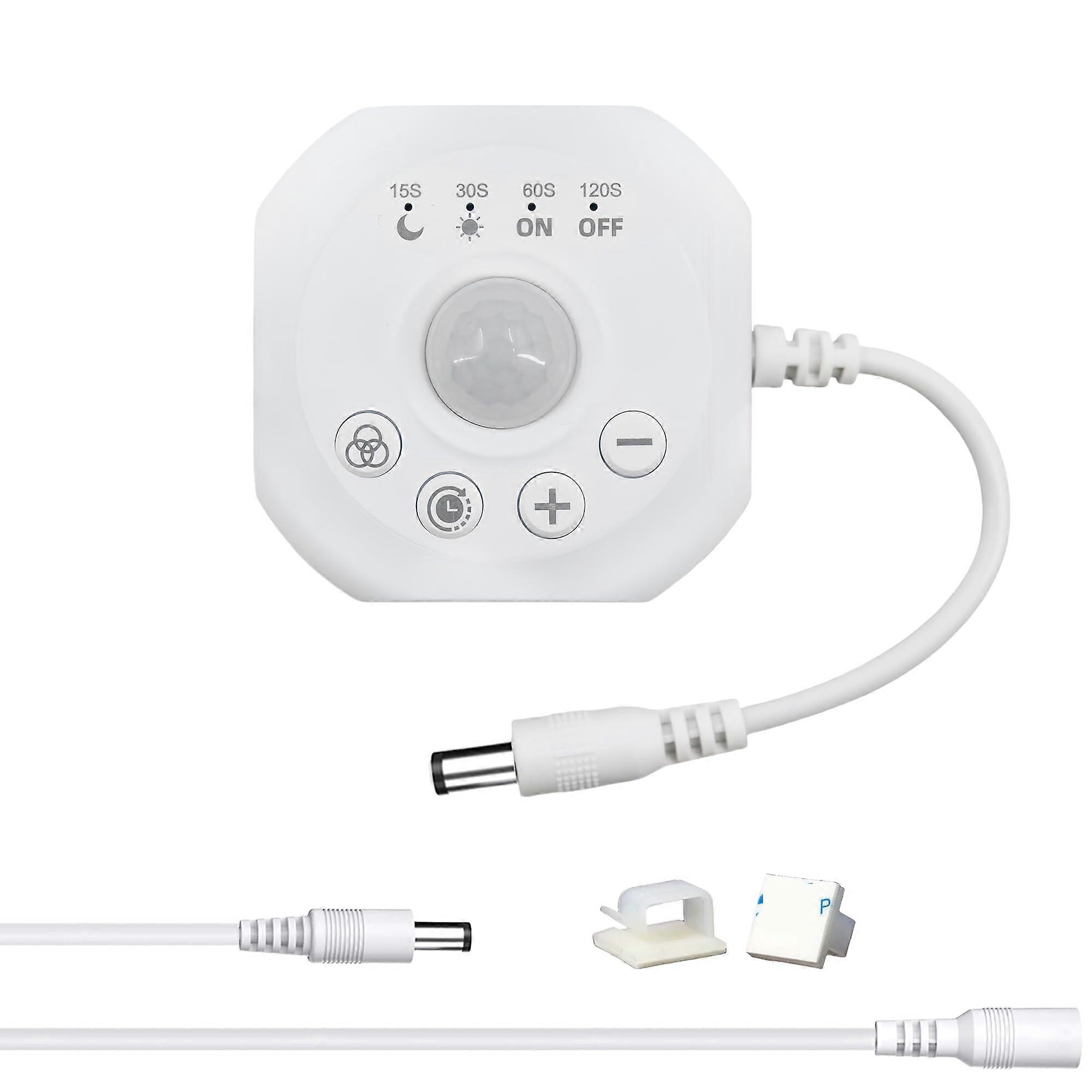 Mini PIR Motion Sensor Switch DC 5V 12V 24V with Adjustable Delay and Dimming for LED Lights