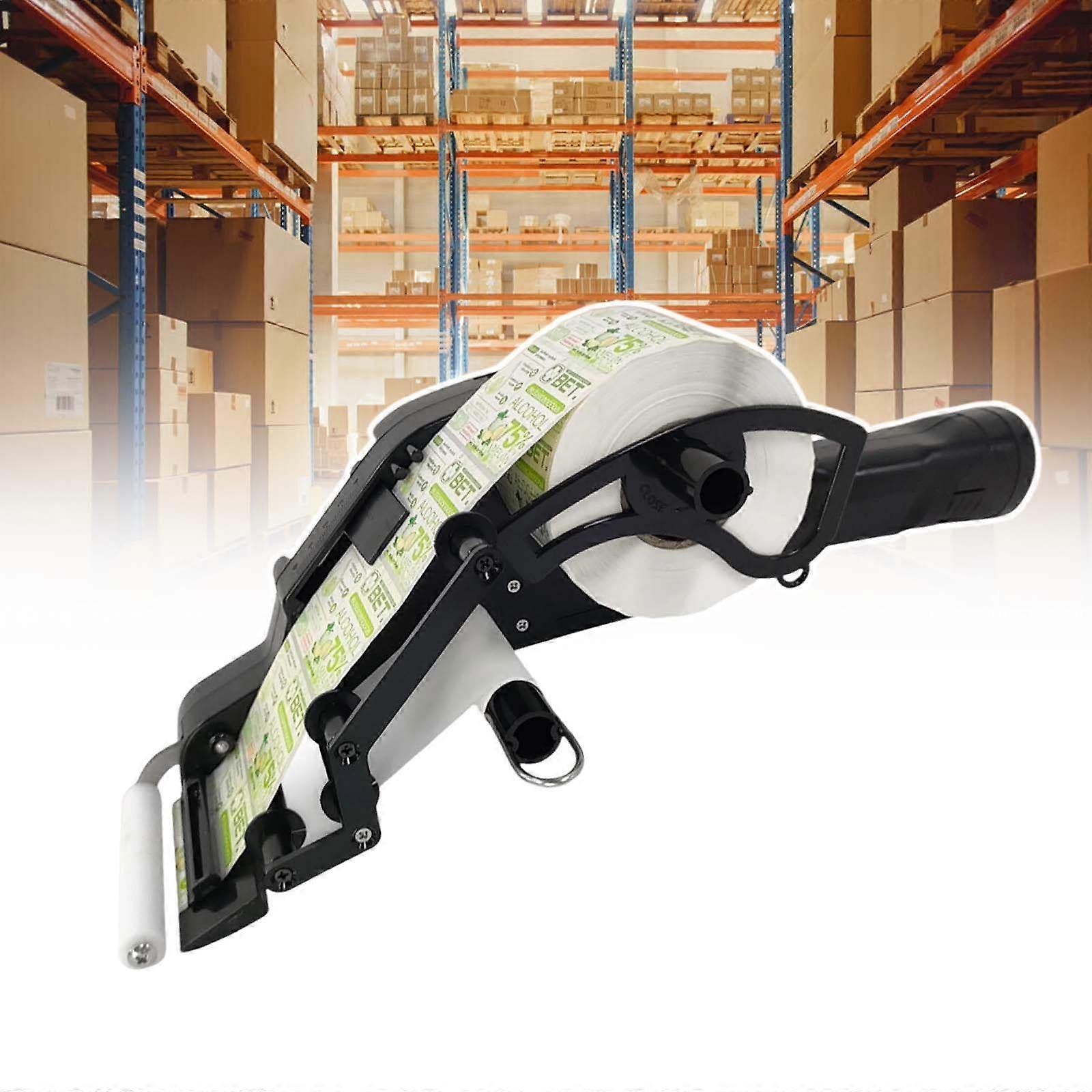 Handheld Label Applicator 80mm with Auto Sensing and Long Battery Runtime for Flat and Curved Surfaces